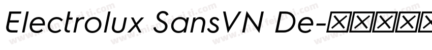 Electrolux SansVN De字体转换